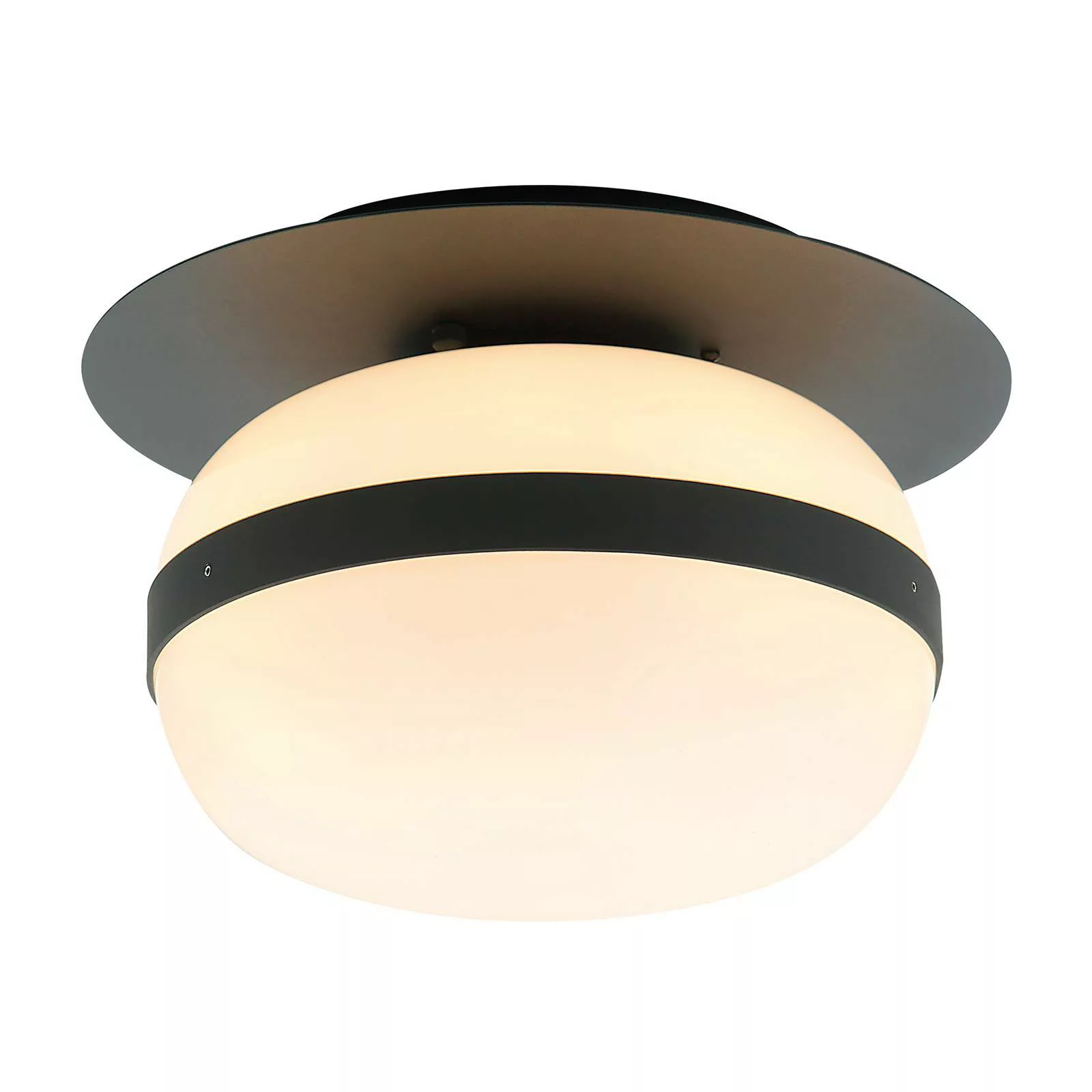 Deckenlampe Palma mit Glasschirm günstig online kaufen