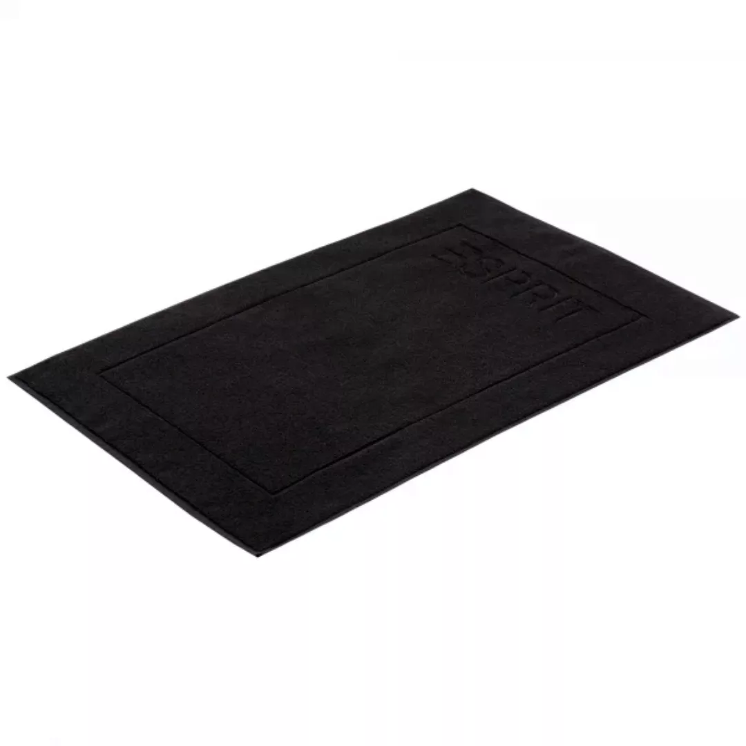 Esprit Badematten Solid - Farbe: Black - 7900 - 60x90 cm günstig online kaufen