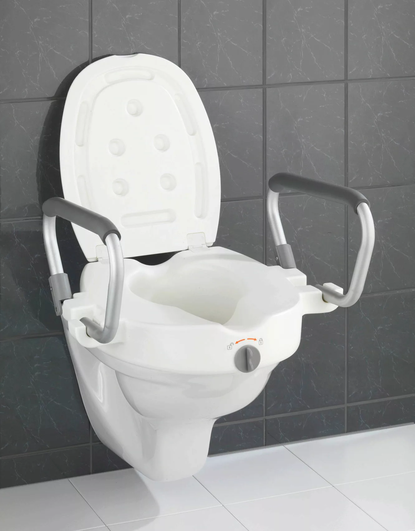 WENKO WC-Sitz »Secura«, SItzerhöhung mit Stützgriffen günstig online kaufen