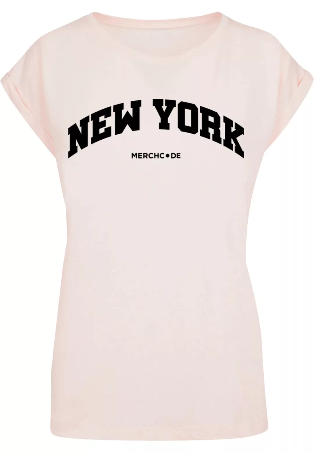 Merchcode T-Shirt "Merchcode Damen Ladies New York Wording - T-Shirt" günstig online kaufen