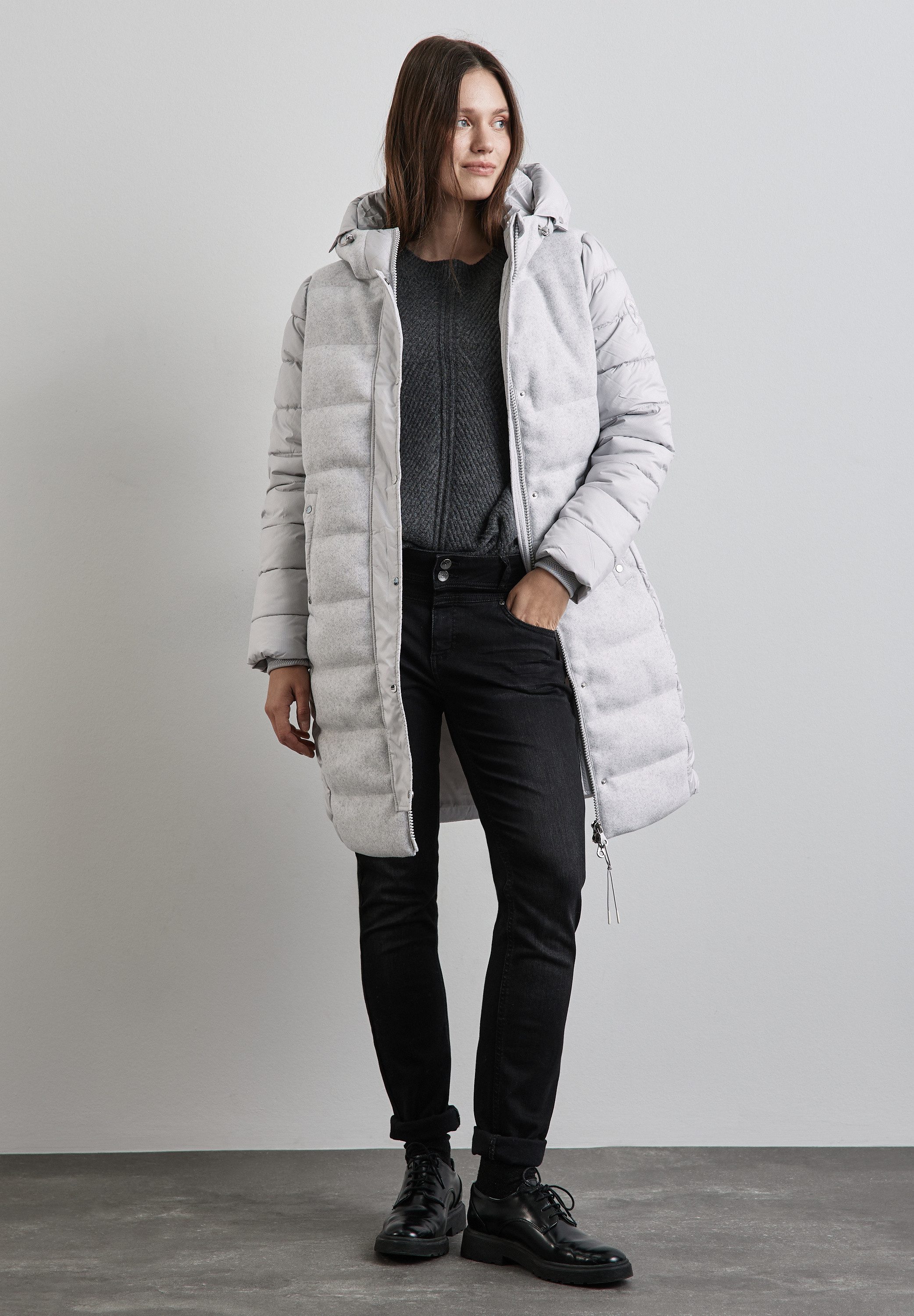 STREET ONE Steppjacke mit Kapuze günstig online kaufen