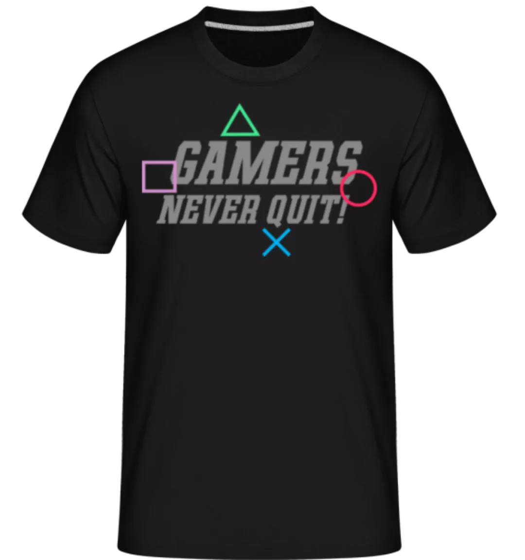 Gamers Never Quit · Shirtinator Männer T-Shirt günstig online kaufen