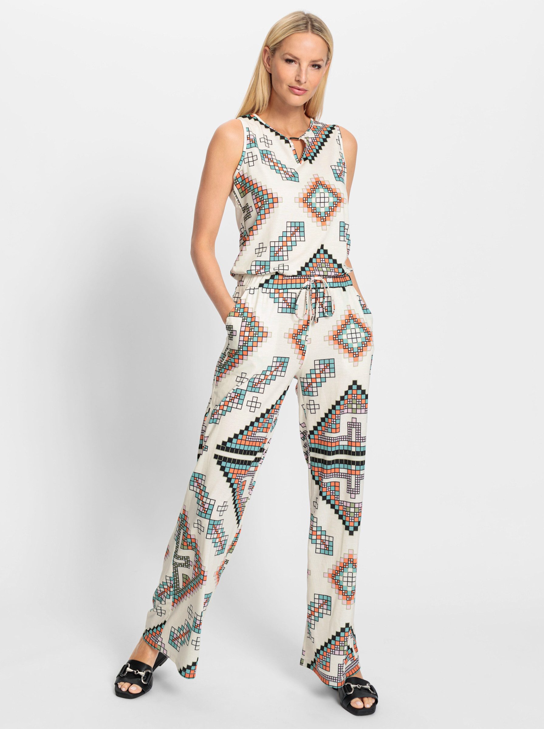 heine Jumpsuit Jumpsuit Innenbeinlänge ca. 79 günstig online kaufen