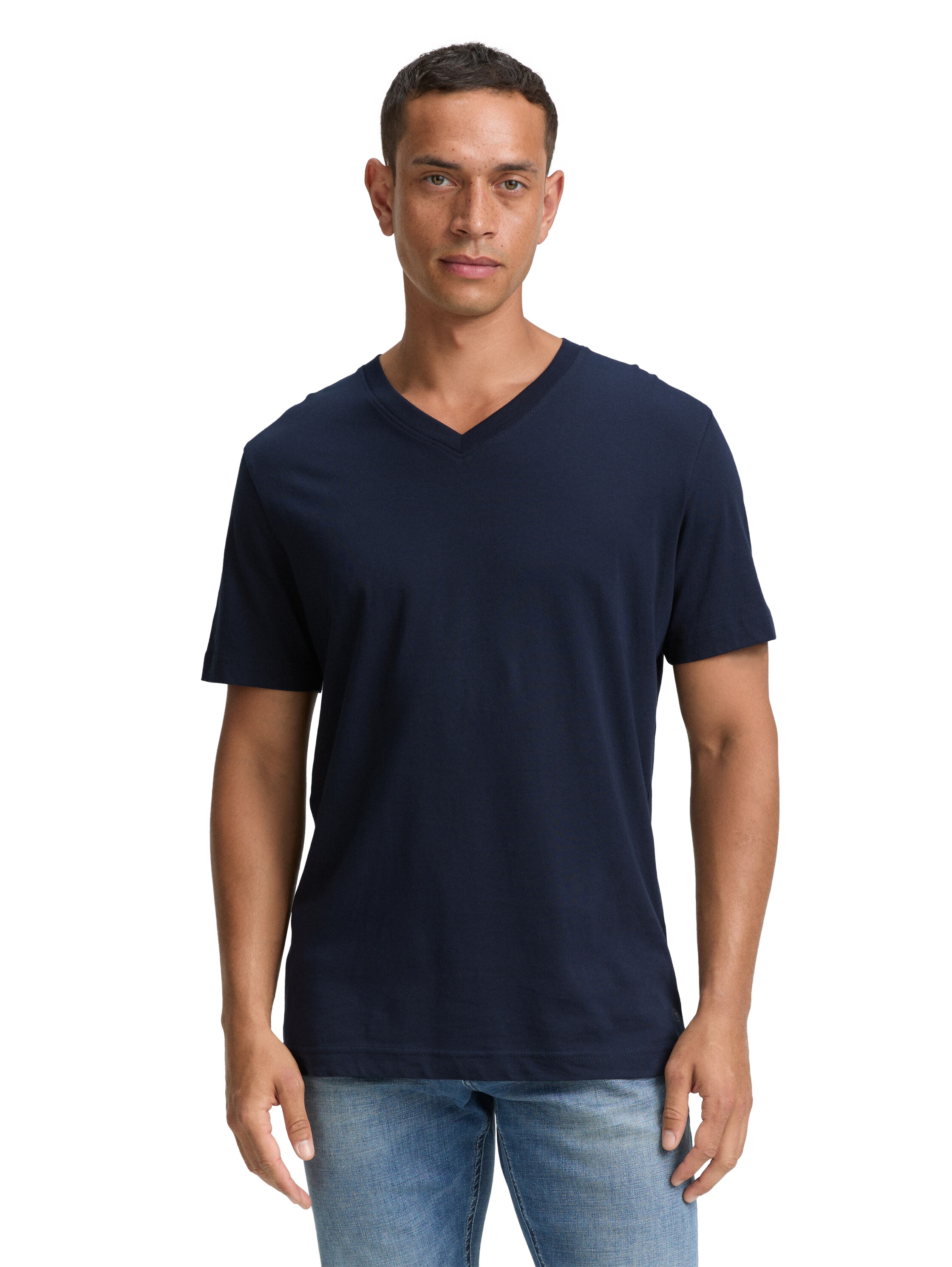 TOM TAILOR T-Shirt, (Packung, 2 tlg.), mit V-Ausschnitt, Doppelpack günstig online kaufen