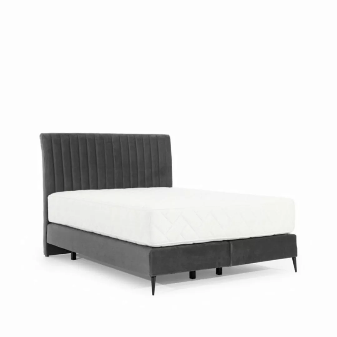 ALTDECOR Boxspringbett BASALIC (H3 Matratze Bonellfederung, Kopfteil) günstig online kaufen