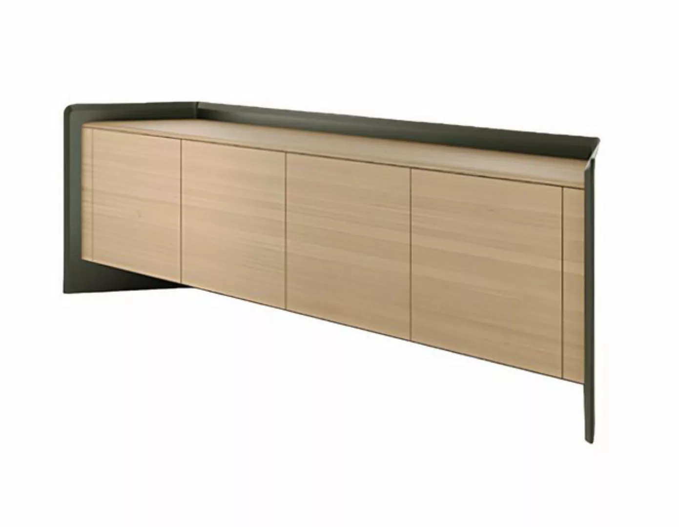 JVmoebel Aktenschrank Designer Aktenschrank grau braun luxuriöse Holzbüromö günstig online kaufen