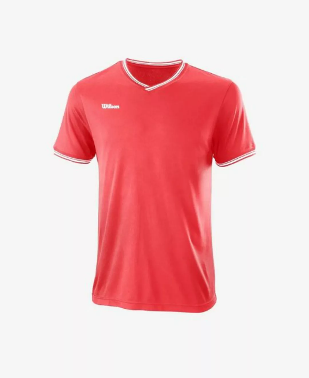 Wilson Kurzarmshirt TEAM II HIGH V-NECK Fiery Cor günstig online kaufen