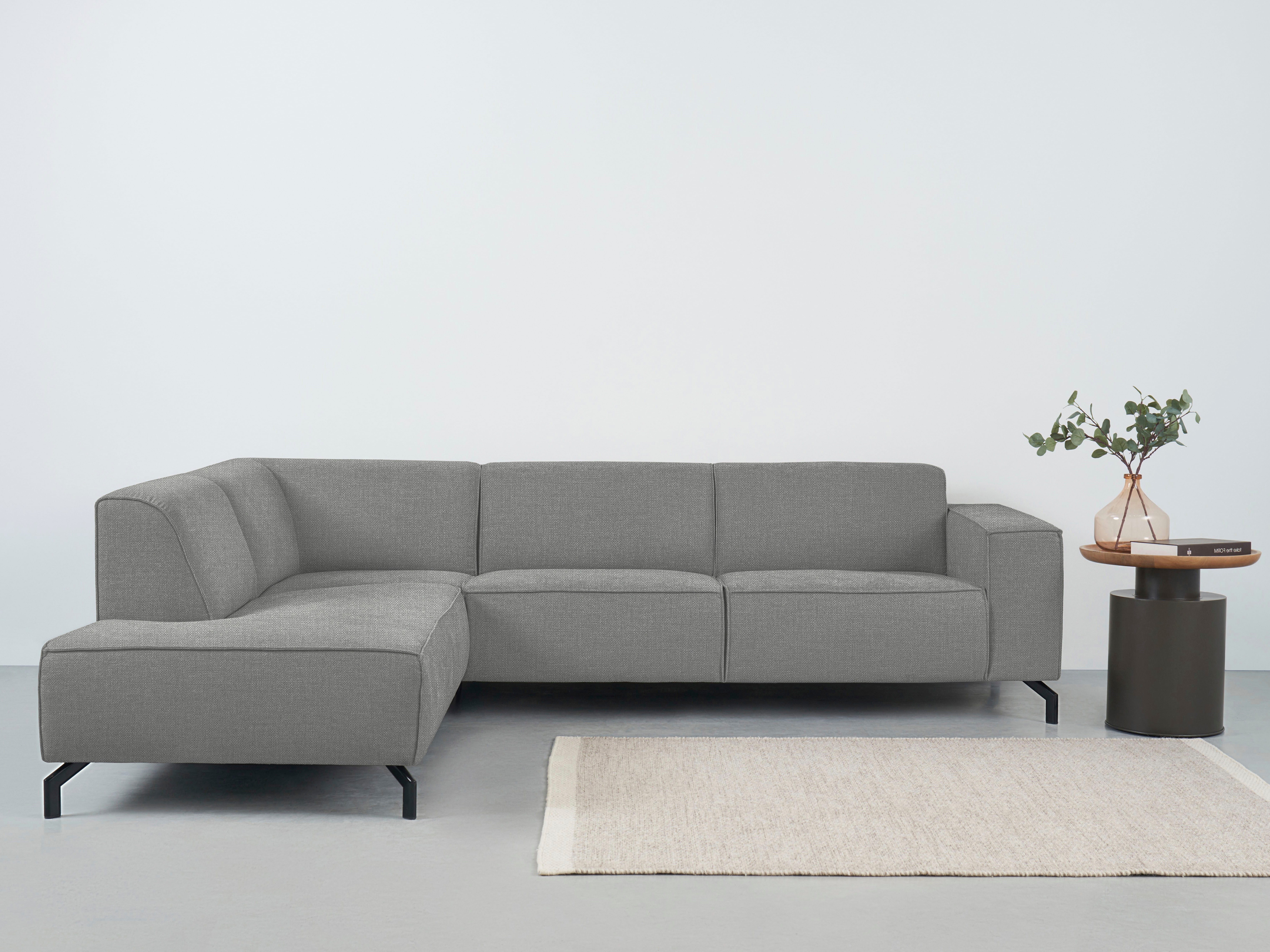 Places of Style Ecksofa "Lorcan, Breite 275 cm, weiches Sitzgefühl", mit sc günstig online kaufen