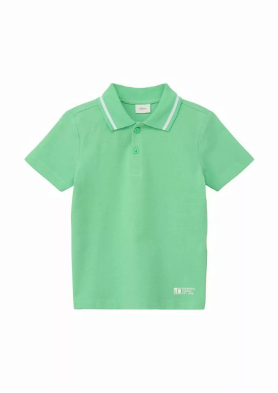 s.Oliver Junior Poloshirt mit Kontraststreifen und Logoprint günstig online kaufen