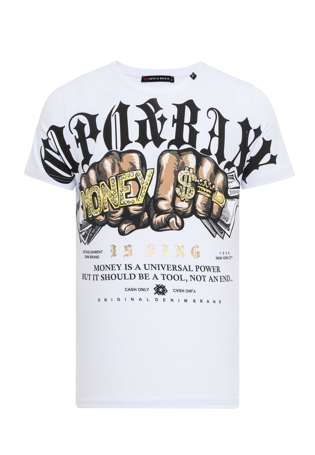Cipo & Baxx T-Shirt "T-Shirt", mit Rundhals-Ausschnitt günstig online kaufen