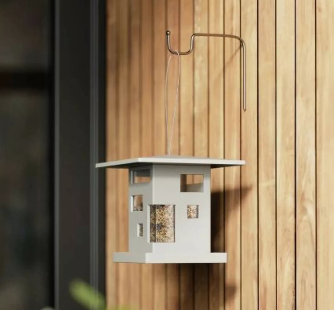 Graues Vogelhaus Bird Cafe günstig online kaufen