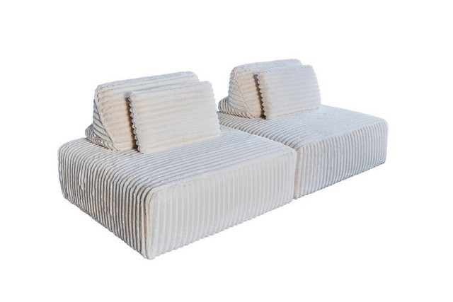 KAWOLA Sofa, Modulsofa Weicher Breitcord, versch. Ausführungen und versch. günstig online kaufen