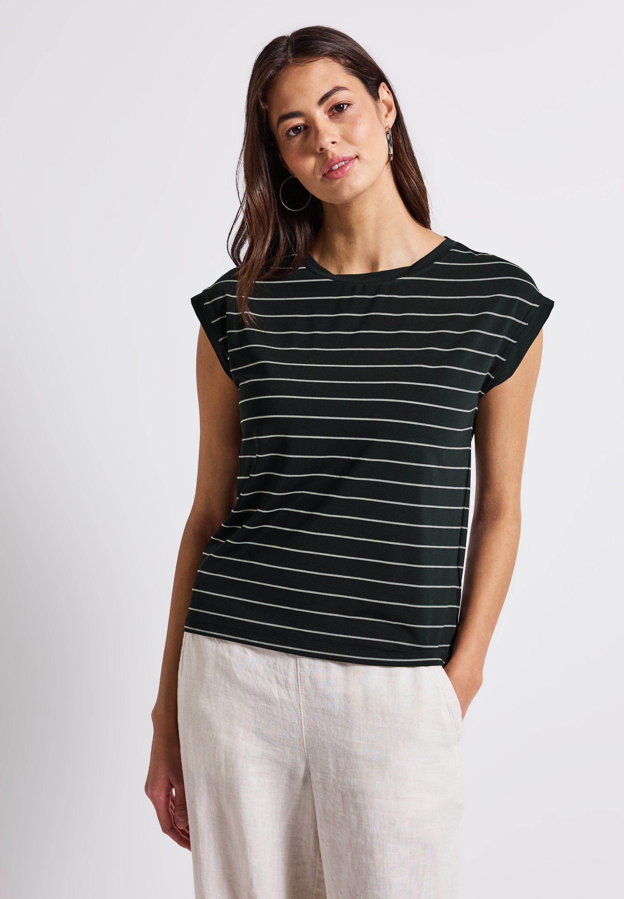 STREET ONE T-Shirt, im Streifendesign günstig online kaufen
