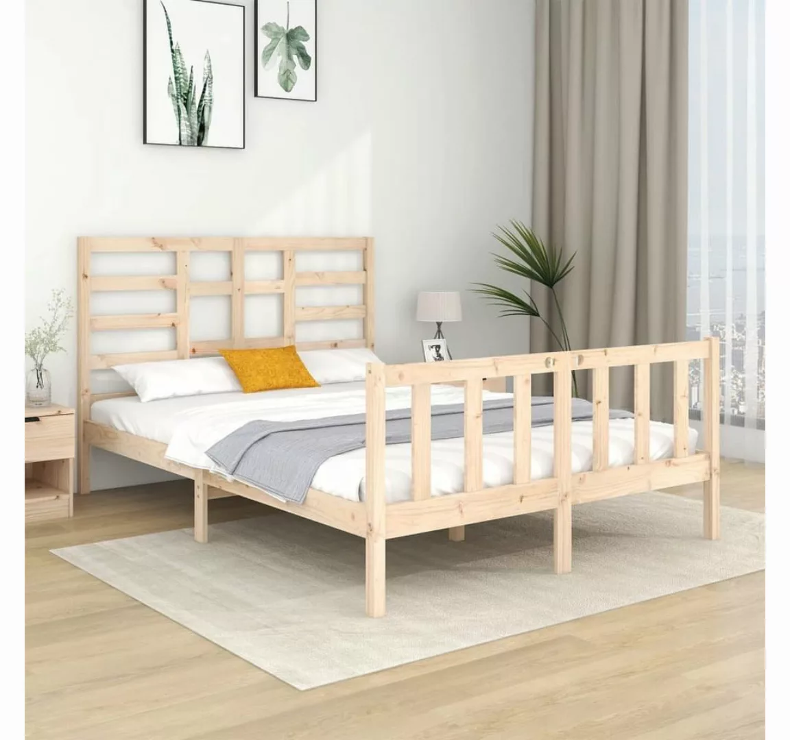 furnicato Bett Massivholzbett 140x190 cm günstig online kaufen