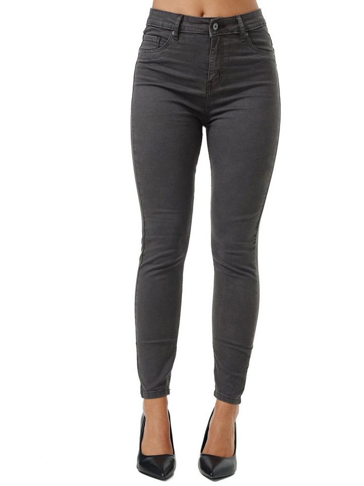 Tazzio Skinny-fit-Jeans F103 Damen High Rise Jeanshose günstig online kaufen