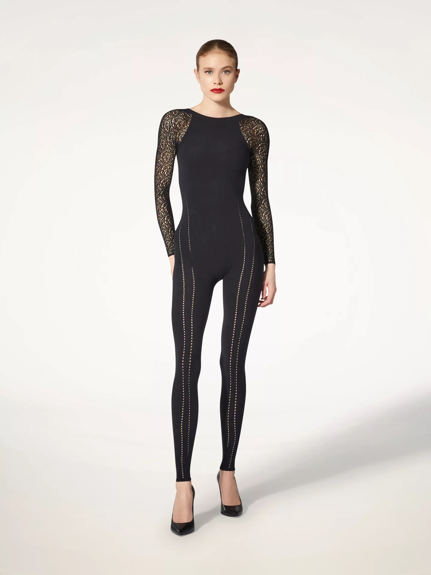 Wolford - W Net Jumpsuit, Frau, black, Größe: M günstig online kaufen