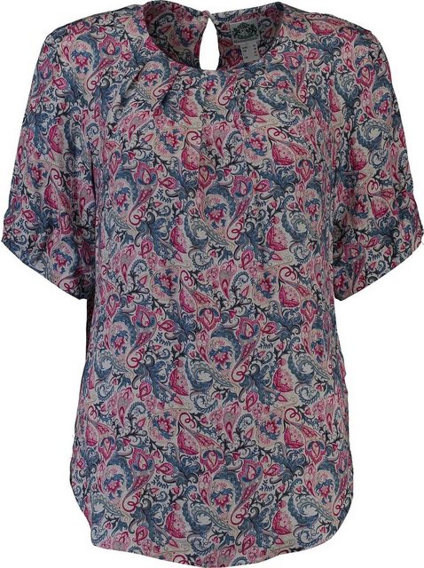 Hammerschmid Klassische Bluse HAMMERSCHMID Bluse blau Paisley kurzarm hochw günstig online kaufen