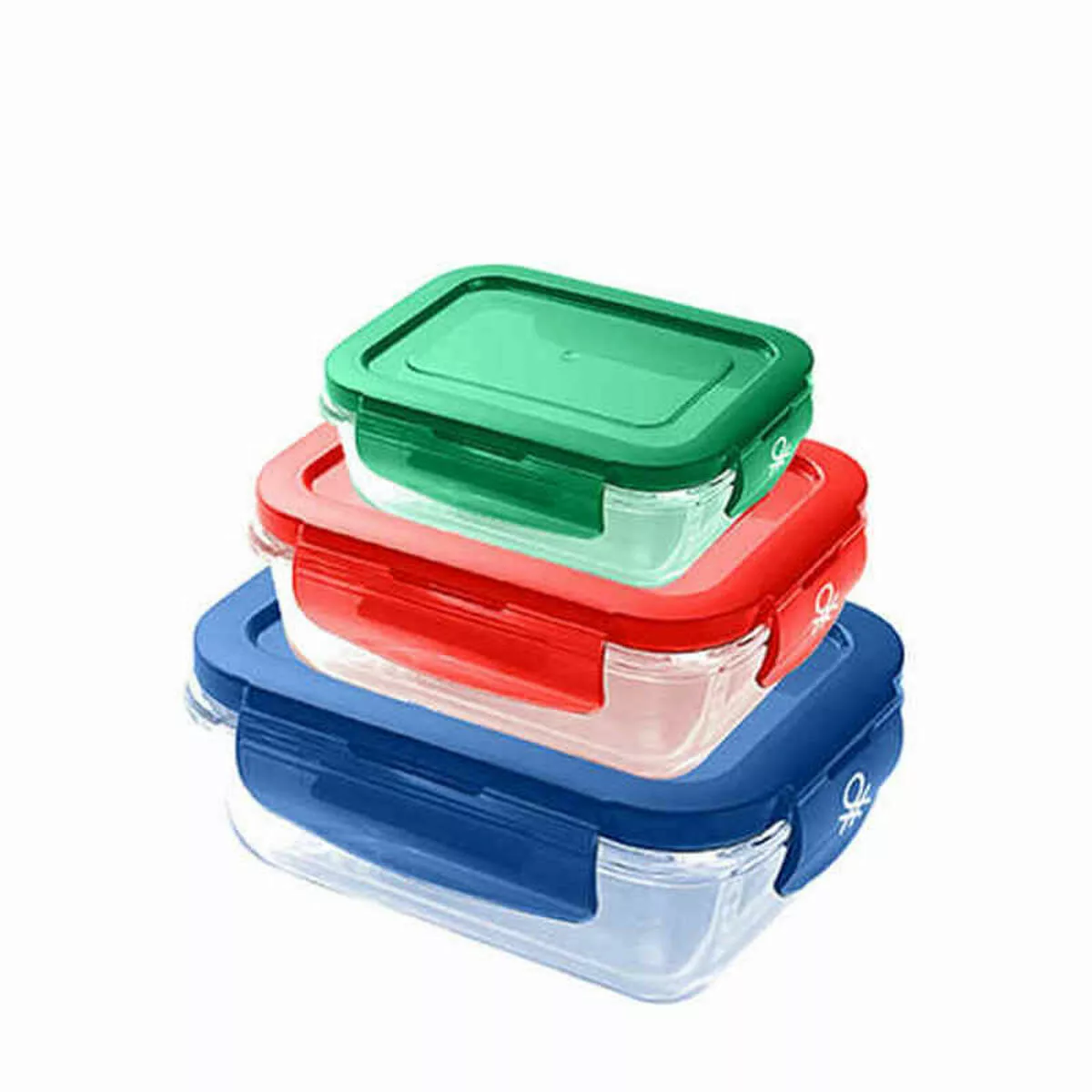 Lunchbox-set Benetton Borosilikatglas (3 Pcs) günstig online kaufen
