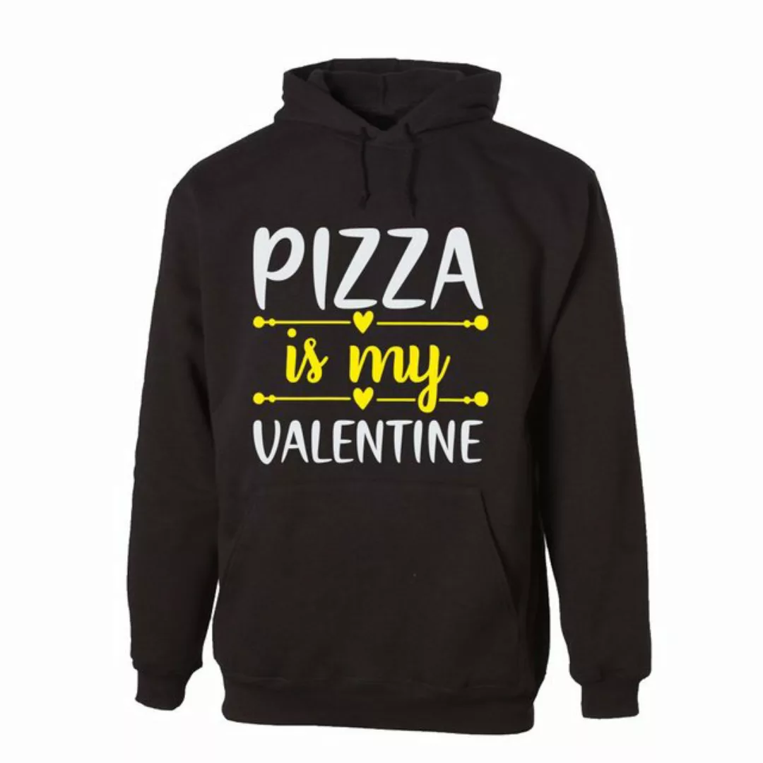 G-graphics Hoodie Pizza is my Valentine Unisex, mit Frontprint, mit Spruch günstig online kaufen