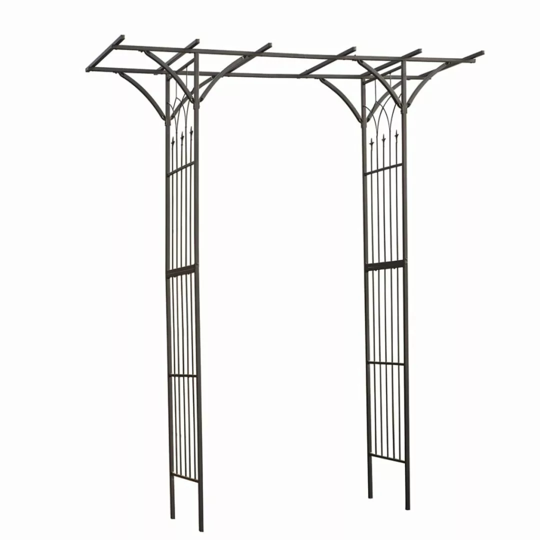 Nature Gartenbogen Metall 114x66x232 Cm Schwarz günstig online kaufen