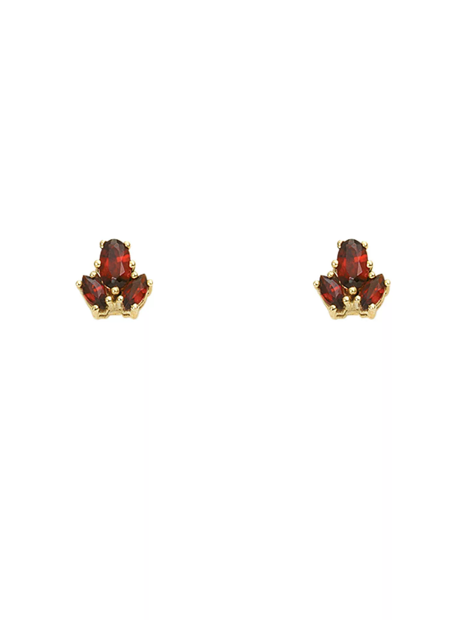 Adelia´s Paar Ohrhänger "333 Gold Ohrringe Ohrstecker", mit Granat Goldschm günstig online kaufen