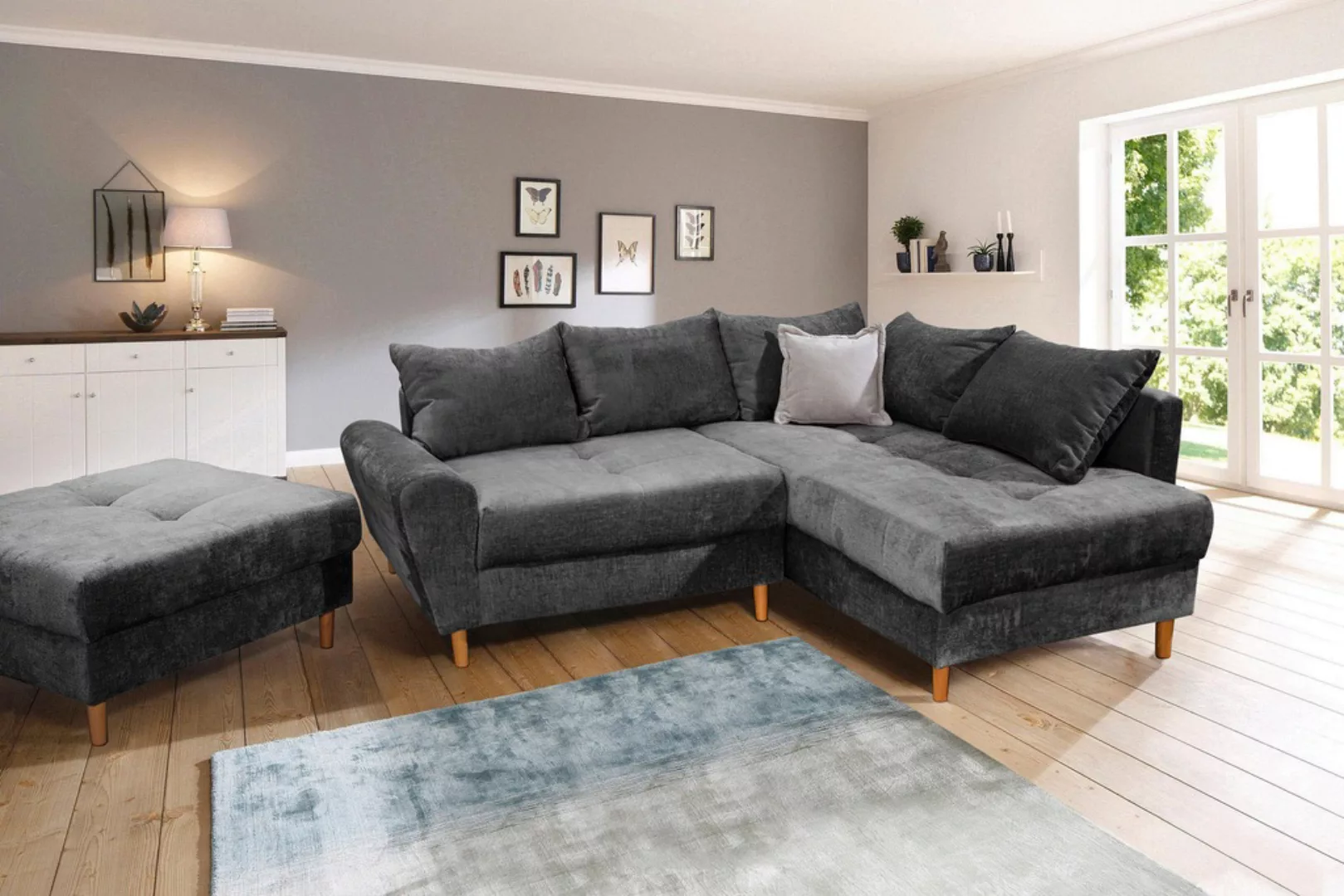 COLLECTION AB Ecksofa »Reims L-Form«, Ottomane beidseitig montierbar, inkl. günstig online kaufen