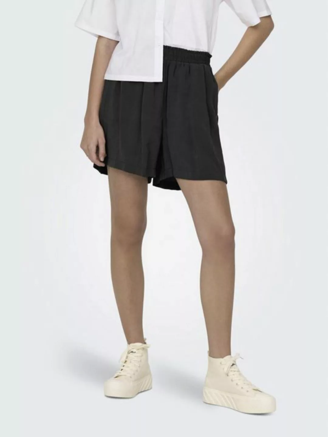 ONLY Shorts Kurze Stoff Bermuda Hose Sommer Pants mit Elastischem Bund 7550 günstig online kaufen