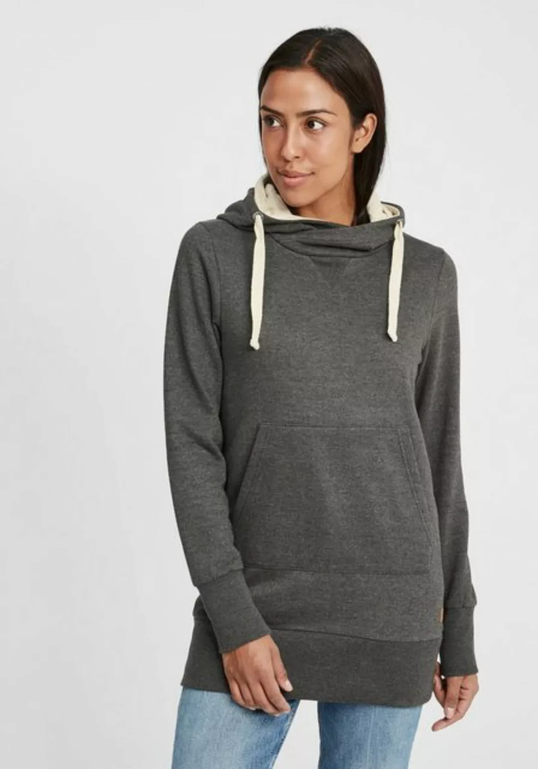 OXMO Kapuzensweatshirt OXJenny lang geschnittenes Kapuzensweatshirt günstig online kaufen