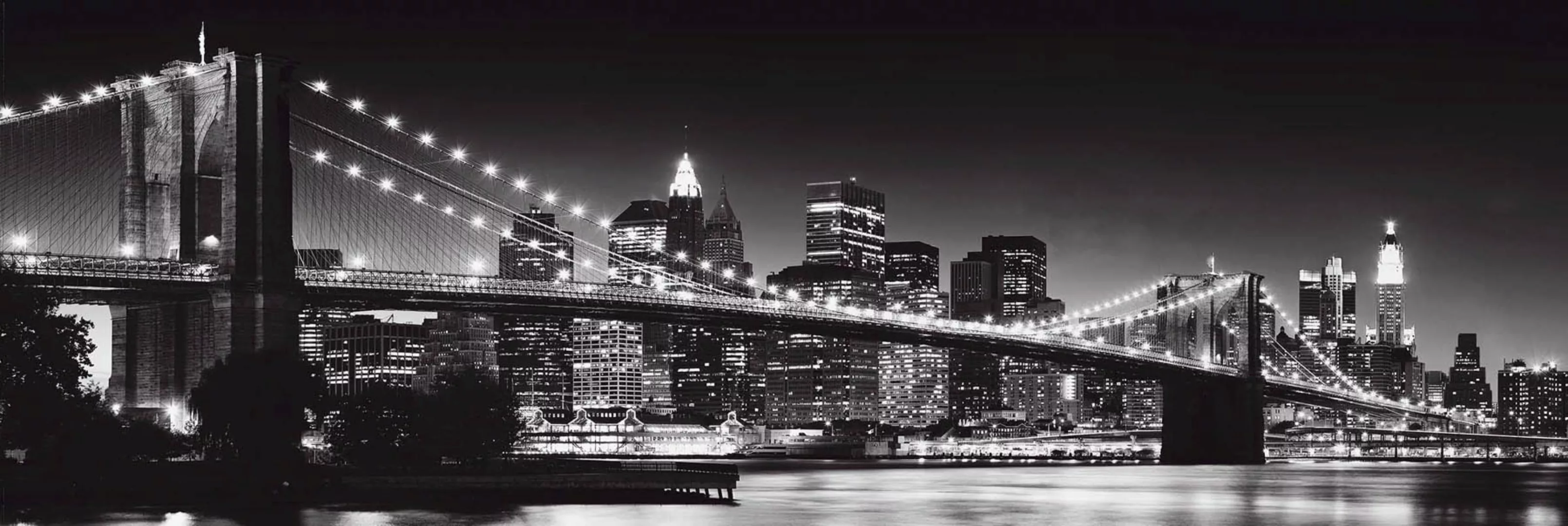 Reinders Holzbild "Deco Panel 52x156 New York - brooklyn bridge" günstig online kaufen