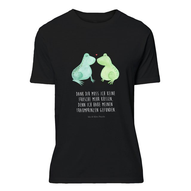 Mr. & Mrs. Panda T-Shirt Frosch Liebe - Schwarz - Geschenk, T-Shirt, verlie günstig online kaufen