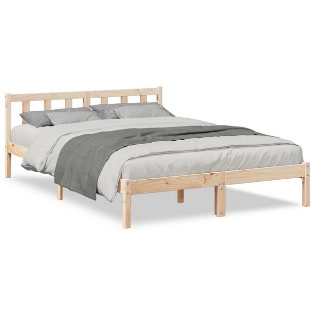 vidaXL Bett, Massivholzbett Extra Lang ohne Matratze 140x210 Kiefernholz günstig online kaufen