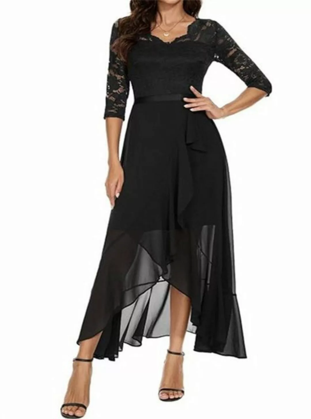 AFAZ New Trading UG Sommerkleid Abendkleid/CocktailkleidKleid V-Ausschnitt günstig online kaufen