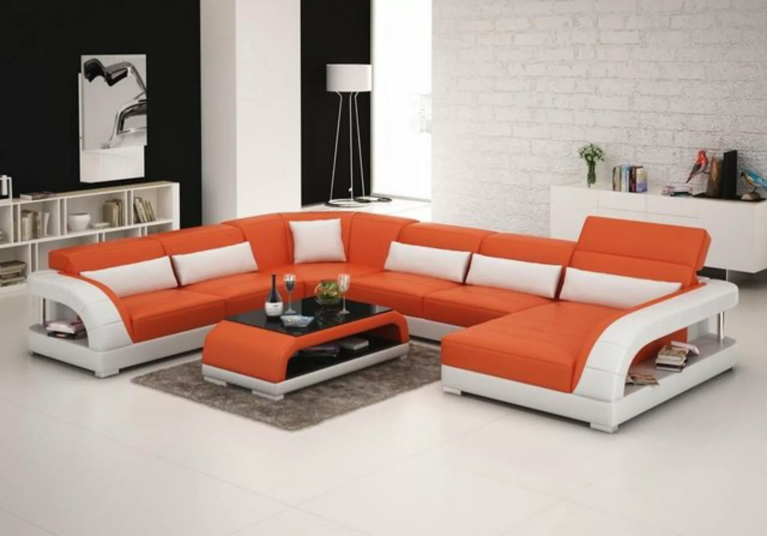 JVmoebel Ecksofa, Sofa Couch Wohnlandschaft Ecksofa Polster Sofas Couchen n günstig online kaufen