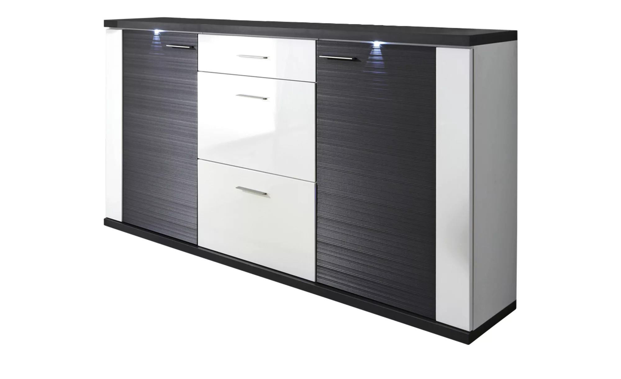 uno Sideboard   Titan ¦ grau ¦ Maße (cm): B: 194 H: 108 T: 42 Kommoden & Si günstig online kaufen