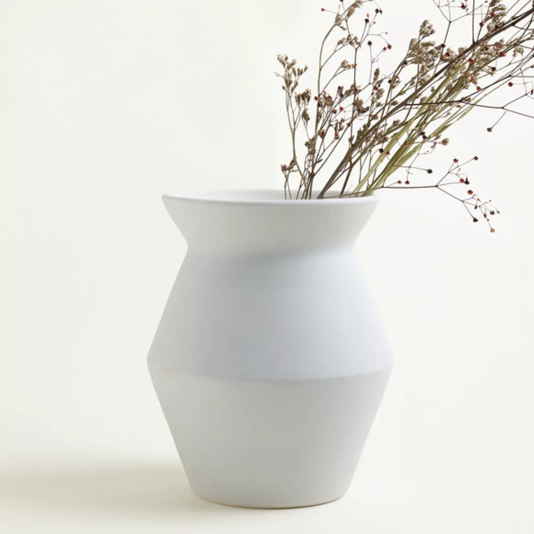 Handgemachte Vase 'Flores Mittel' Aus Steinzeug günstig online kaufen