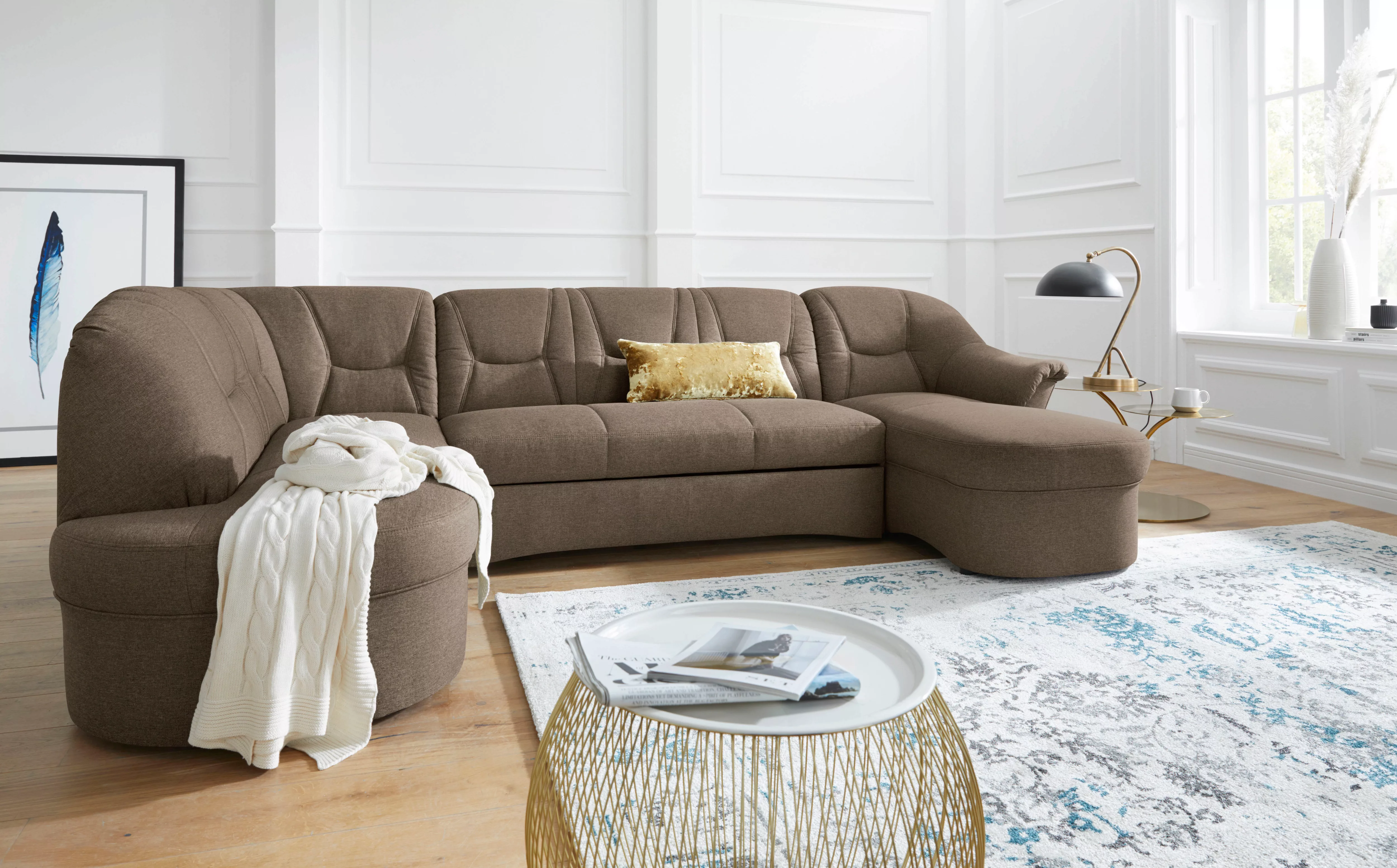 DOMO collection Wohnlandschaft "Sarafina, zeitlos und komfortabel, optional günstig online kaufen