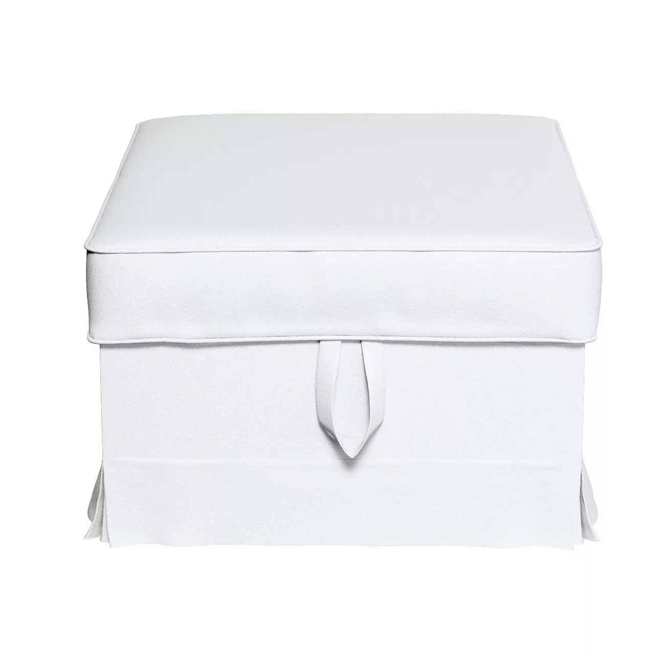 Bezug für Ektorp Bromma Hocker, weiß, Husse, Ektorp Bromma, Bouclé (702-80) günstig online kaufen