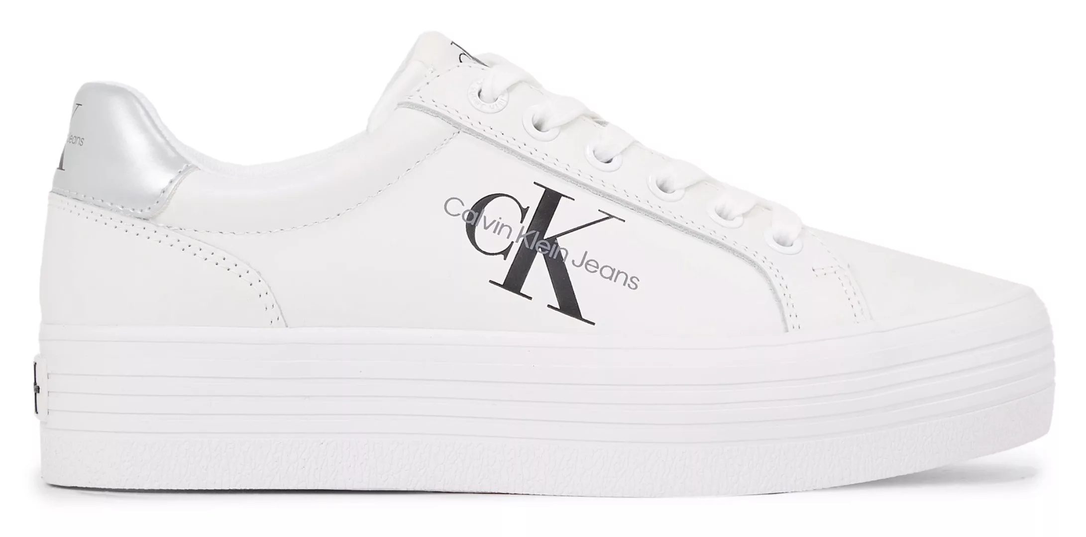 Calvin Klein Jeans Plateausneaker "VULC FLATFORM LACEUP LTH", Freizeitschuh günstig online kaufen