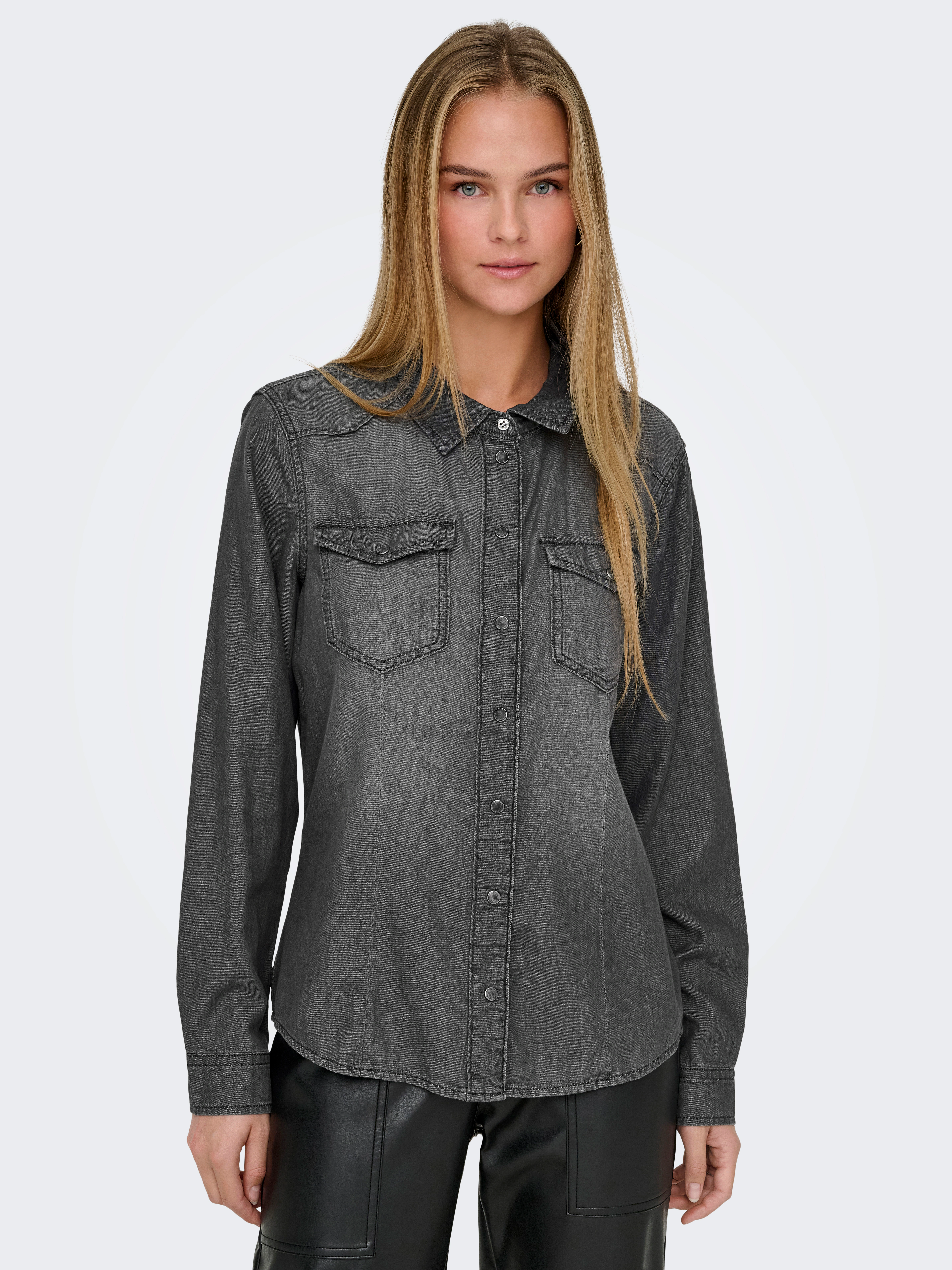 ONLY Jeansbluse "ONLALEXA L/S DNM SHIRT FS NOOS" günstig online kaufen