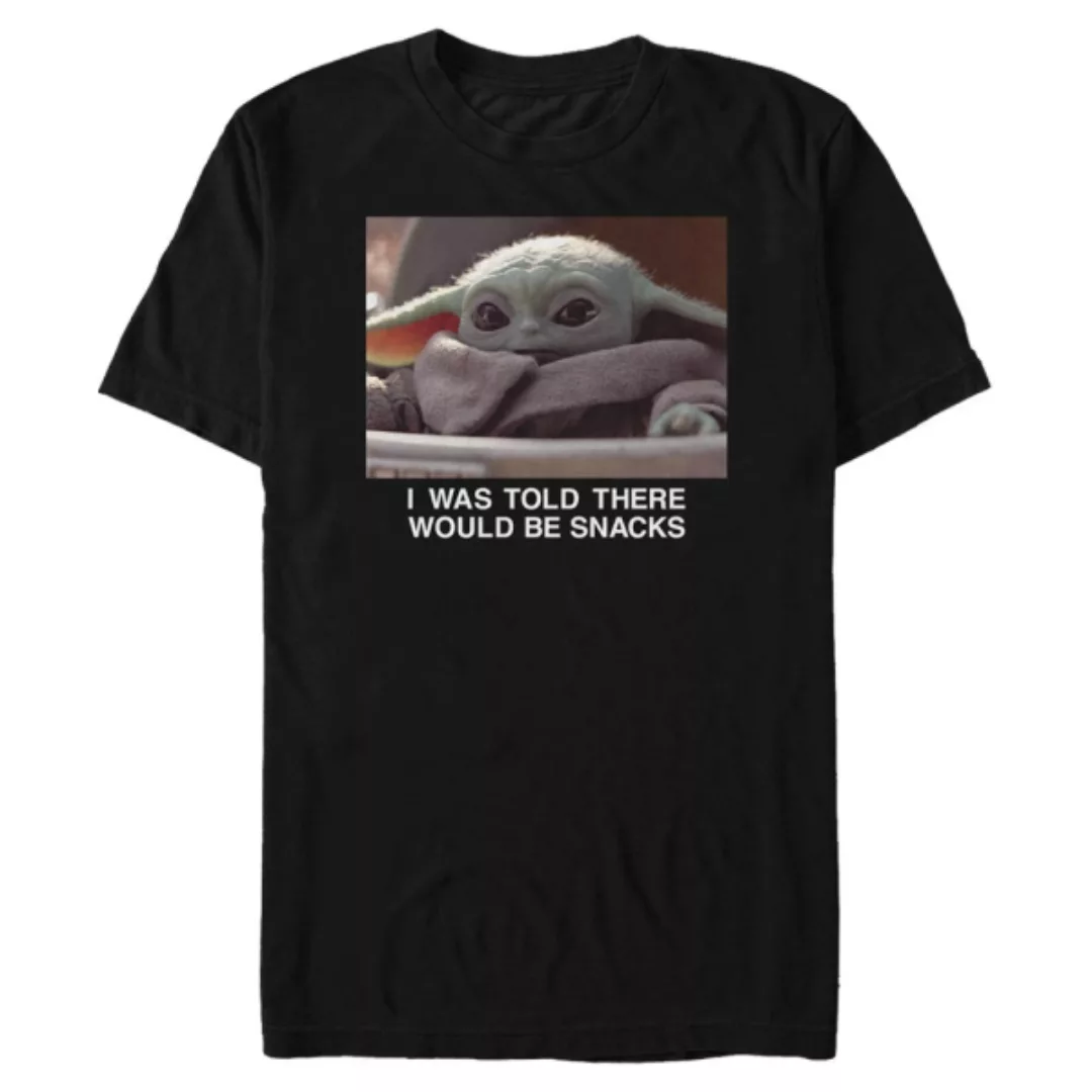 Star Wars - The Mandalorian - The Child Told About Snacks - Männer T-Shirt günstig online kaufen