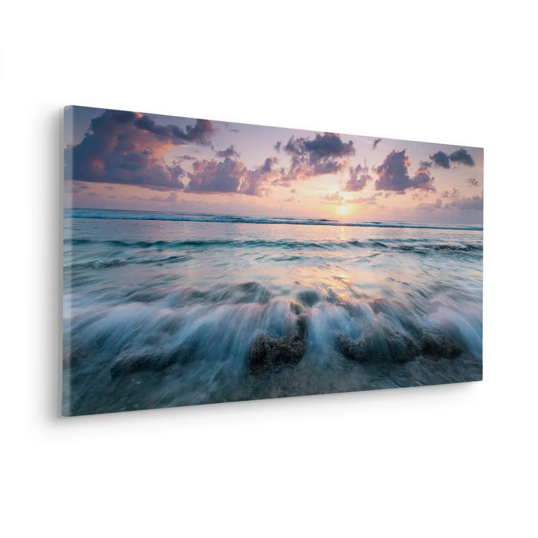 Komar Leinwandbild "Keilrahmenbild - Broken Waves - Größe 90 x 40 cm", Baum günstig online kaufen