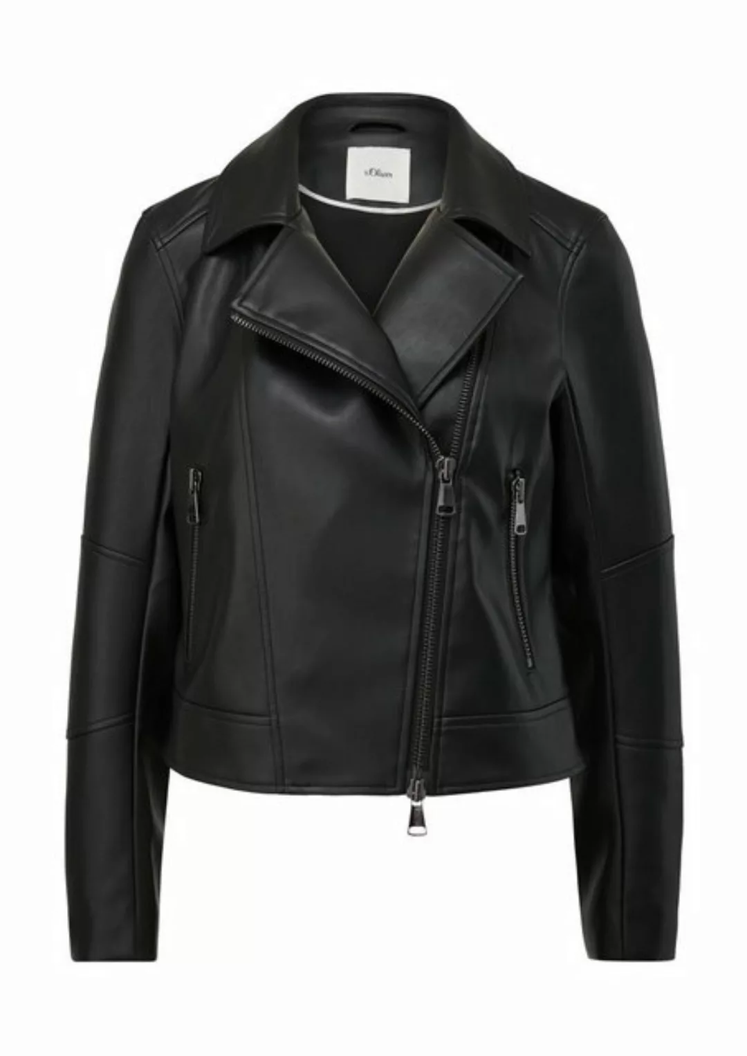 s.Oliver BLACK LABEL Funktionsjacke Jacke im Biker-Stil günstig online kaufen