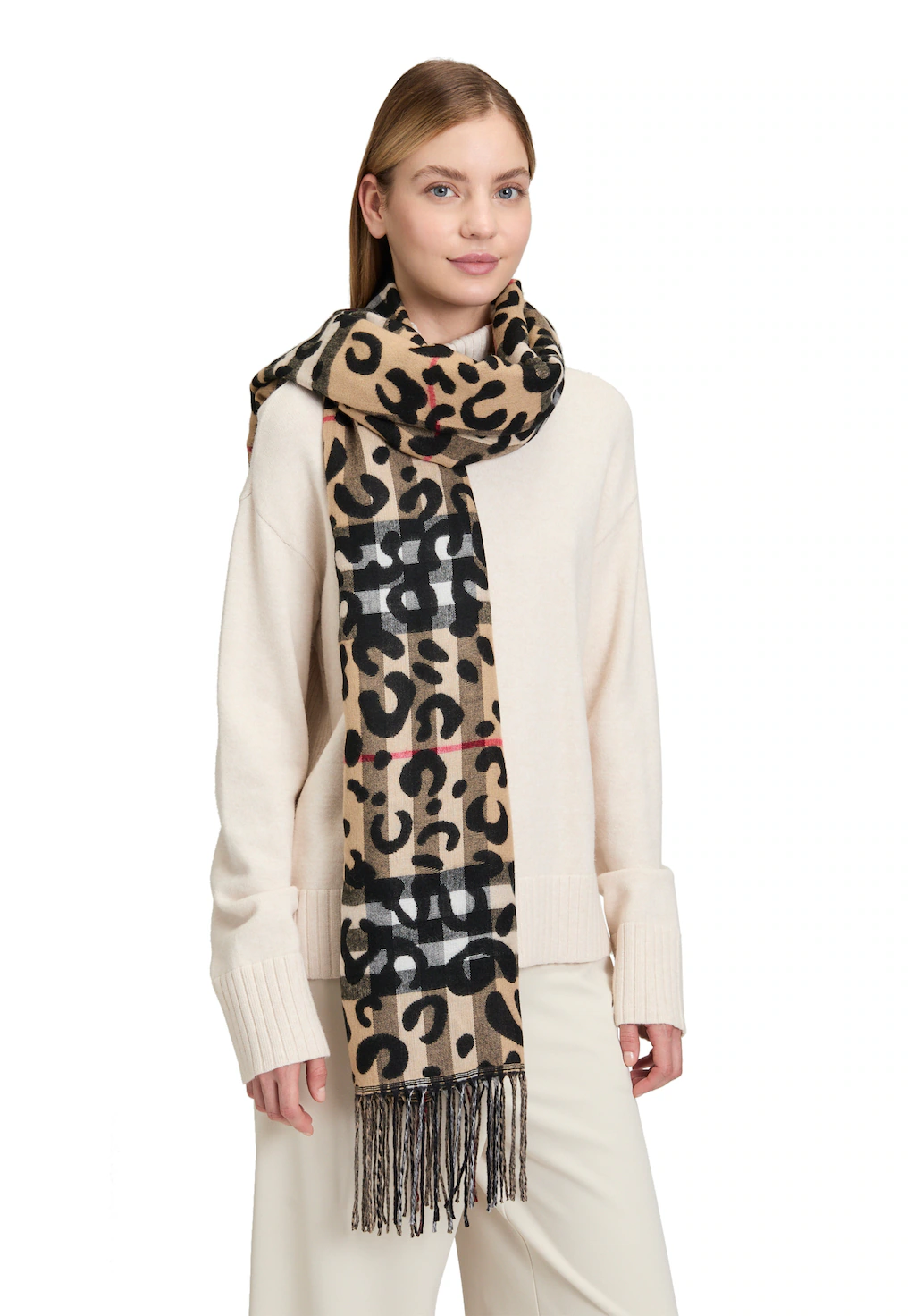 Betty Barclay Schal "Betty Barclay Damen Winterschal mit Fransen" günstig online kaufen