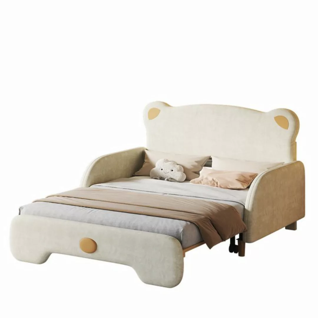 REDOM Kinderbett Polsterbett Doppelbett, mit weichen Schutzkanten (140x110c günstig online kaufen