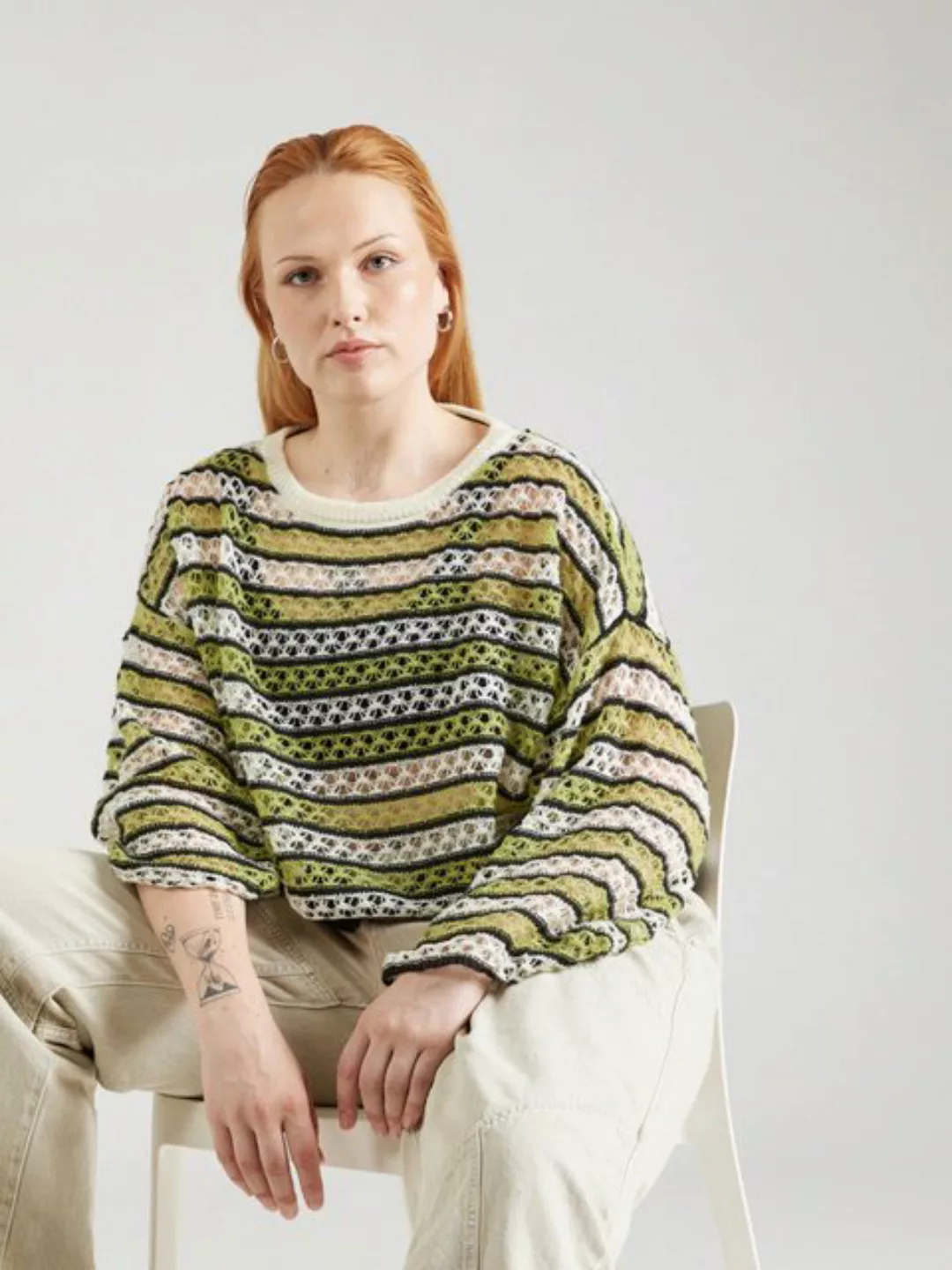 Noisy may Strickpullover NMLOUIS (1-tlg) Lochmuster günstig online kaufen