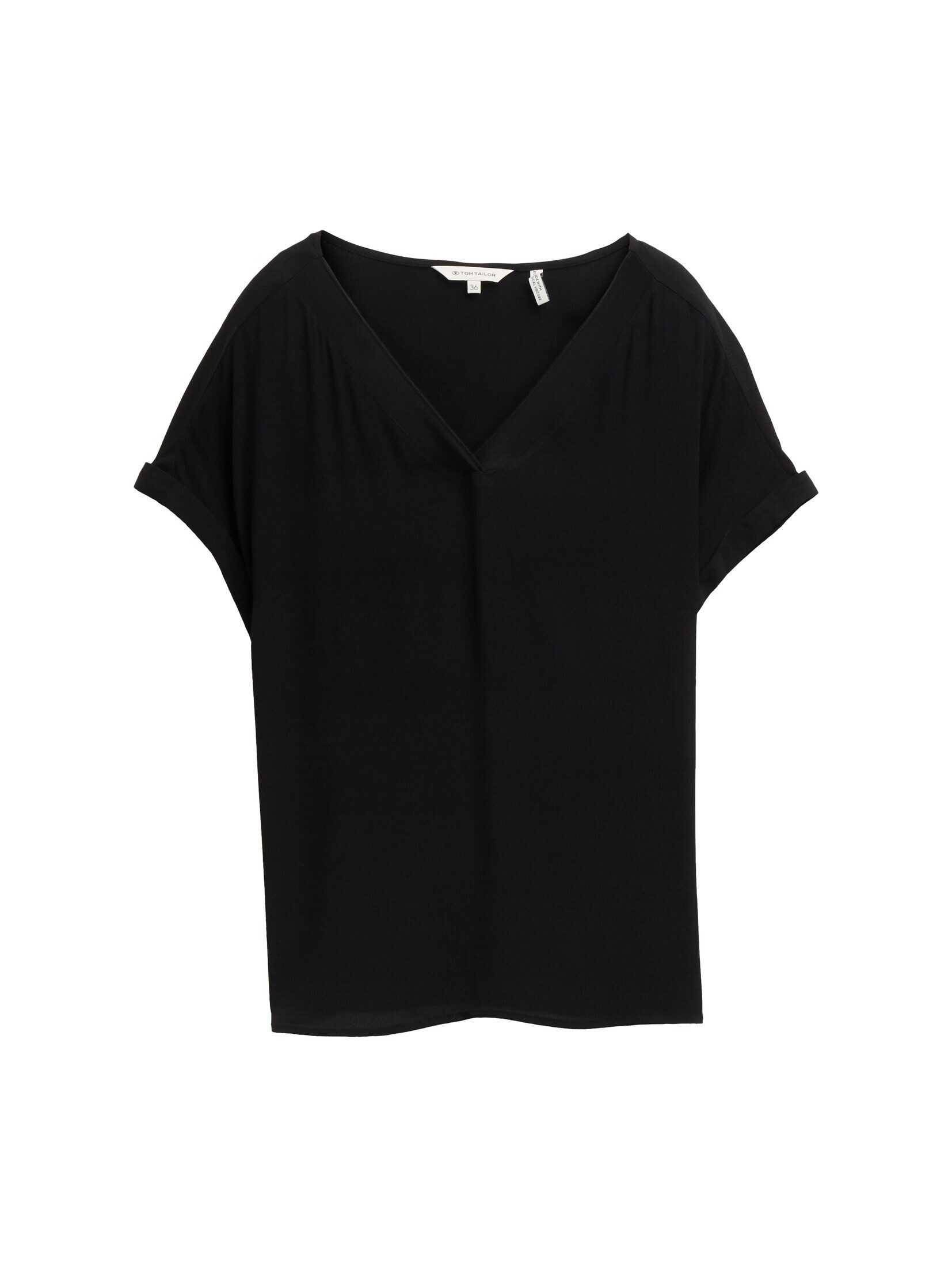 TOM TAILOR Kurzarmbluse Loose Fit Bluse günstig online kaufen