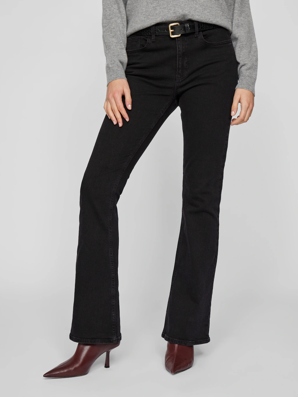 Vila Bootcut-Jeans "VIBETTY RW FLARED JEANS BLK OSC221-NOOS" günstig online kaufen