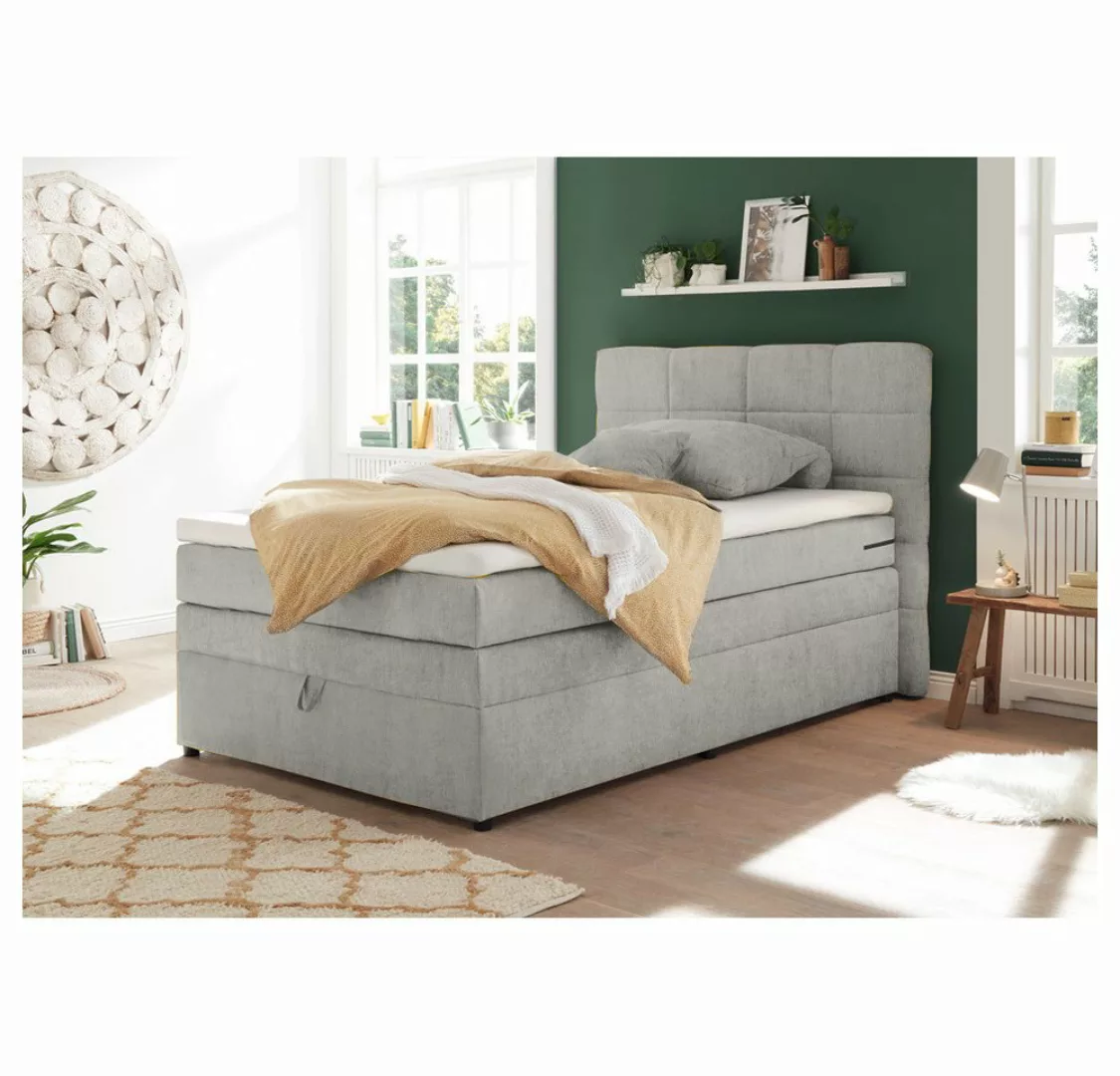 Lomadox Boxspringbett TEREZIN-09, Jugendbett, 120x200, mit Bettkasten, Härt günstig online kaufen