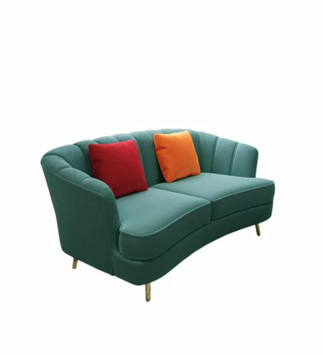 Xlmoebel 2-Sitzer Zweiplatz-Sofa Zweisitzer Designer-Sofas Polster Moderne günstig online kaufen