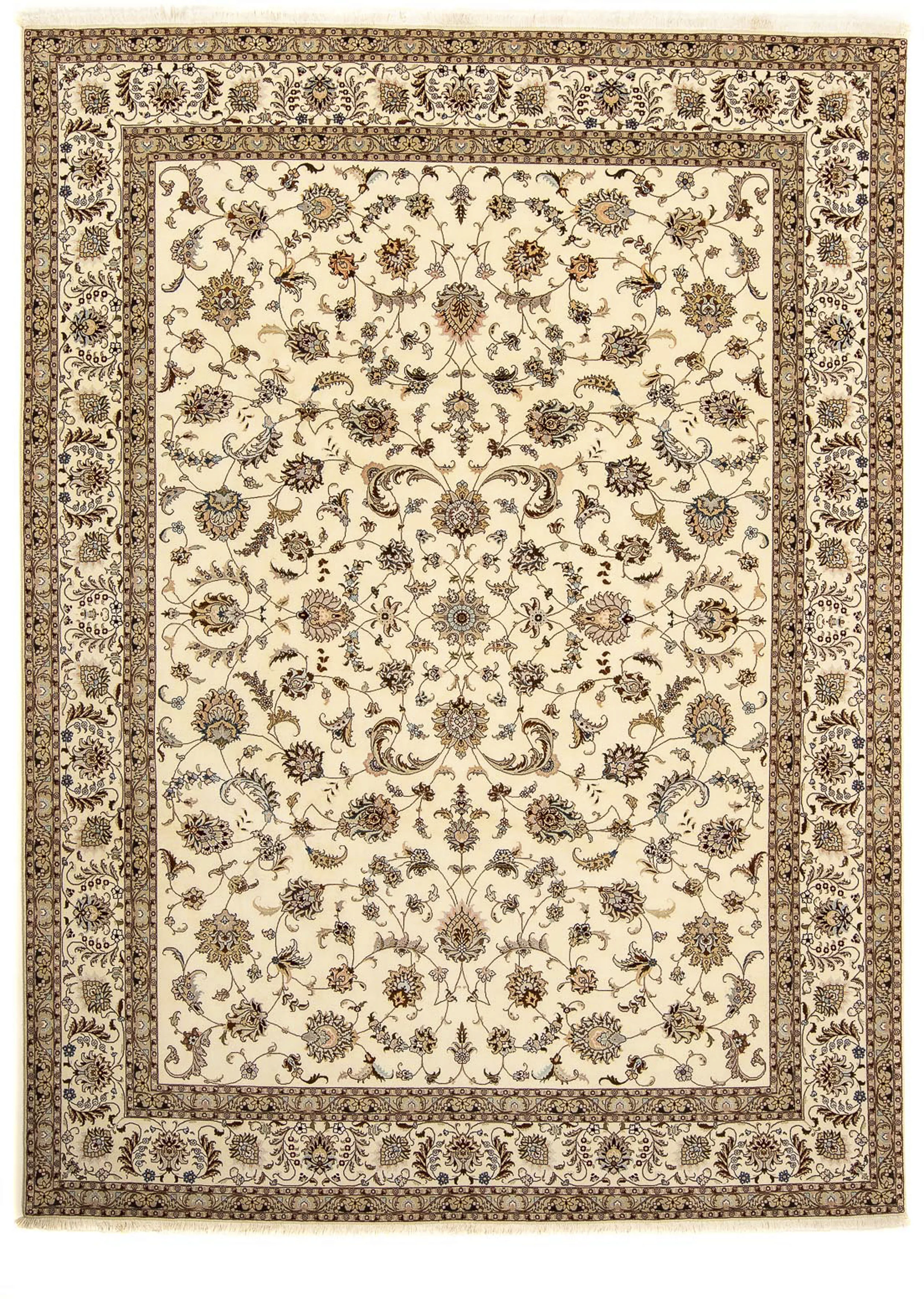 morgenland Orientteppich »Perser - Täbriz - Royal - 357 x 247 cm - beige«, günstig online kaufen